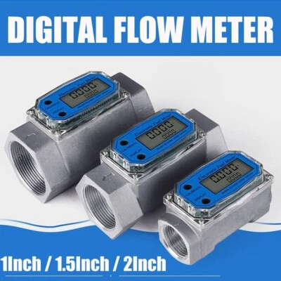 -10°C ~ +60°C Turbine Flow Meter 2" NPT Stainless Steel High Quality Stable - Image 1 of 4
