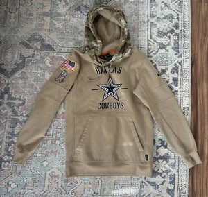 Nike NFL Dallas Cowboys Salute To Service On Field Sweatshirt Hoodie Mens S - Picture 1 of 8