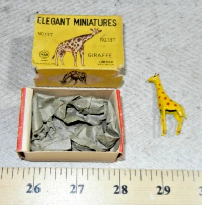 Marx Elegant Miniatures 137 Giraffe - Vintage Line Mar Linemar com Caixa Original - Imagem 1 de 4