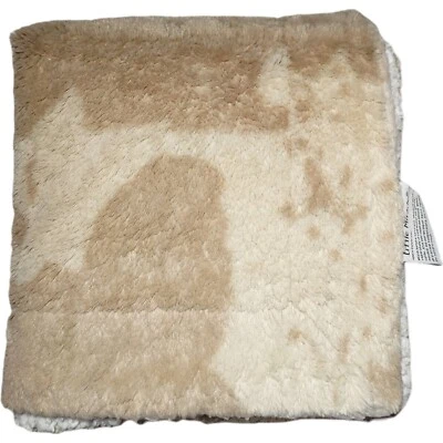 Little Miracles Marrón Vaca Bebé Manta Felpa Costco Difícil de Encontrar Beige Bronceado Sherpa Crema Foto 1 de 4
