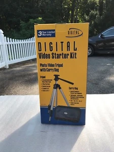 DIGITAL CONCEPTS TRIPOD VIDEO & CAMERA Starter Kit Extends to 45" Folds to 15" - Picture 1 of 3