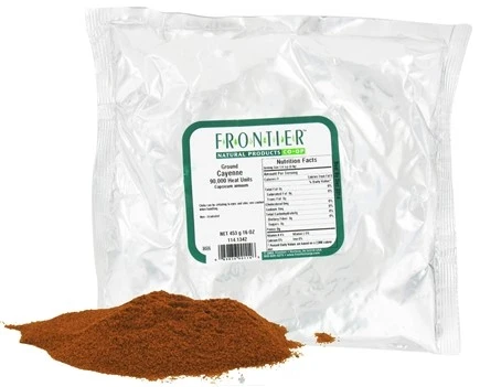 Frontier Herb Cayenne Chili Powder 90000 HU BULK 1 LB - 1pk