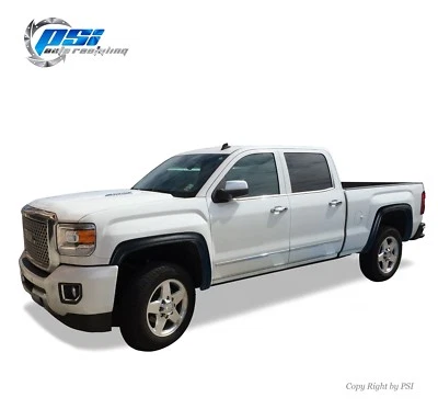 Black Paintable OE Style Fender Flares 2015-2018 GMC Sierra 2500 / 3500 Full Set Foto 1 de 3