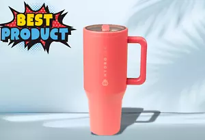 HydroJug Traveler 20 oz-Insulated Leak-Proof Bottle Handle & Flip Straw - Salmon - Picture 1 of 4