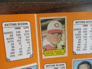 REDS 1969 Topps Stamp Album(Comple-PETE ROSE/JOHNNY BENCH/TONY PEREZ/JIM MALONEY - Picture 1 of 13