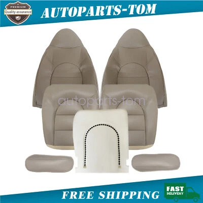 7 uds para Ford F-250 Super Duty 1999-2000 cubierta de asiento delantero bronceado y cojín de espuma Foto 1 de 4