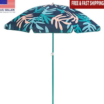 Paraguas ajustable inclinable altura UPF 50 bolsa de transporte portátil viaje playa nuevo Foto 1 de 4