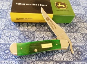 CASE XX New 15798 John Deere Green Saw Cut Bone 1 Blade Russlock Knife/Knives - Picture 1 of 1