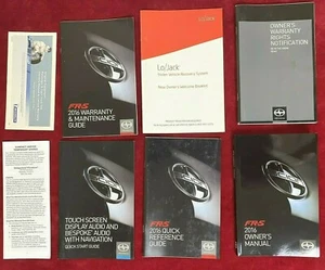 🏎️ 2016 Scion FRS OWNERS MANUAL SET OEM (Subaru BRZ, Toyota 86) 2.0L 4 CYL 🏎️ - Picture 1 of 9