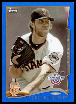 2014 Topps Opening Day BLUE Madison Bumgarner San Francisco Giants #124 R48 - Image 1 of 2