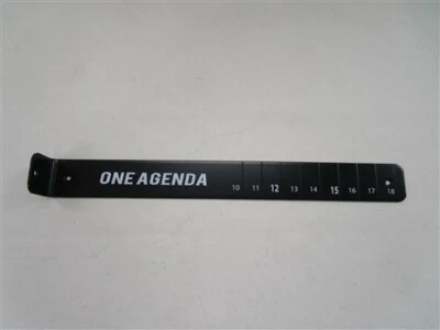 LEGEND ONE AGENDA BLACK ALUMINUM FISH RULER 18 1/2" MARINE BOAT - Image 1 of 4