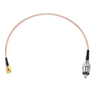 RG316 LOW LOSS COAX RF Cable RCA Male TO SMA Male Straight Adapter Pigtail 40cm - Picture 1 of 6
