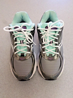 Zapatillas de running Saucony "Grid Nitro 2" gris, blanco y verde menta. Mujer 7  Foto 1 de 4