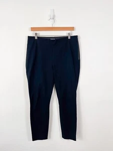 Whistles Trousers Womens Size 14 Black Skinny Stretch Smart Casual Pants Minimal - Picture 1 of 10