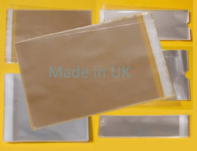 CELLOEXPRESS Cellophane Bags MULTI Bags Crystal Clear - Cello Multiple Packs of Cards/Photos