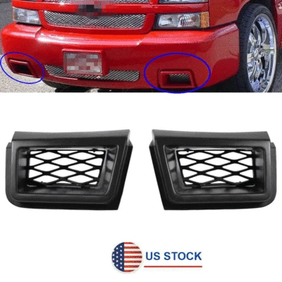 For 03-07 Chevy Silverado 1500 Air Vent Duct Front Bumper Grille Trim Left+Right - Изображение 1 из 4