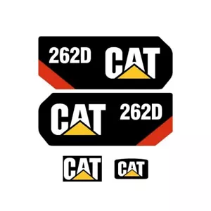 CAT 262D Decals Stickers Kit Skidsteer loader FULL SET CATERPILLAR 2 Speed Track - Picture 1 of 1