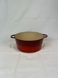 Staub La Cocotte Cast Iron Dutch Oven 4 QT 9 3/8" Cherry Red #24 France (No Lid) - Picture 1 of 6