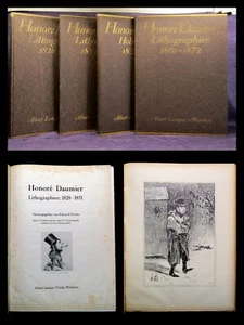 Honore Daumier 3 Bde. Lithographien + 1Bd. Holzschnitte komplett 1828- 1872 - Bild 1 von 22