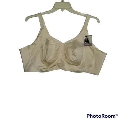 Catherines 54 DDD No Wire Back Smoother Bra Full Coverage Ivory  Plus 2859 - Image 1 of 4