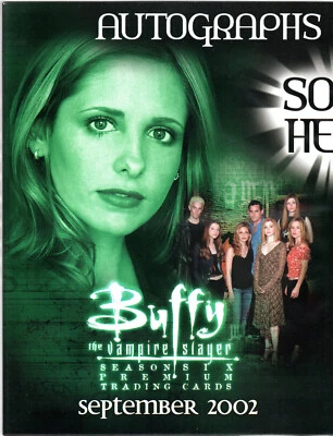 BUFFY THE VAMPIRE SLAYER SEASON 6 ANGEL 3 INKWORKS SALES ADVERTISING SELL SHEET - Image 1 of 2