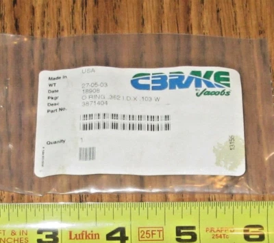 JACOBS CUMMINS OEM O Ring 3871404 ~ MADE IN USA - Image 1 of 2