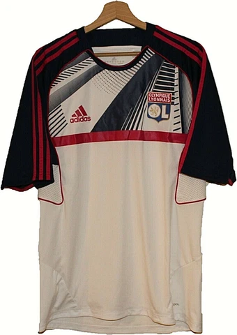 2011 Olympique Lyon Football Tricot Shirt Jersey ADIDAS size L Maglia FRANCE Cover