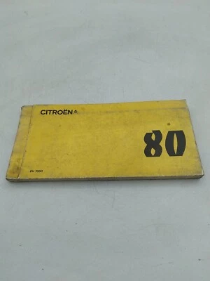 Prontuario Veicoli Auto Epoca Citroen 80 PH7880 A LN VISA GS CX Manuale  - Immagine 1 di 4