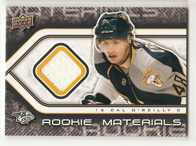 2009-10 UPPER DECK SERIES 2 CAL O'REILLY ROOKIE MATERIALS JERSEY CARD #RM-CO - Image 1 of 1