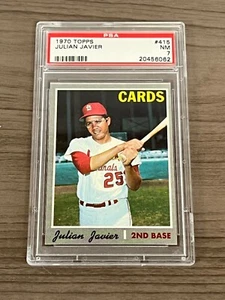 1970 Topps Set PSA 7 JULIAN JAVIER # 415 Cardinals - Picture 1 of 2