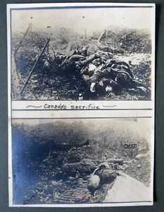 ANTIQUE WWII CANADA SACRIFICE GRUESOME SOLDIER WAR PHOTO PHOTOGRAPHS RARE !! - Picture 1 of 2