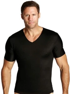 Insta Slim Compression Short Sleeve V-Neck Shirt 2XL - Picture 1 of 1