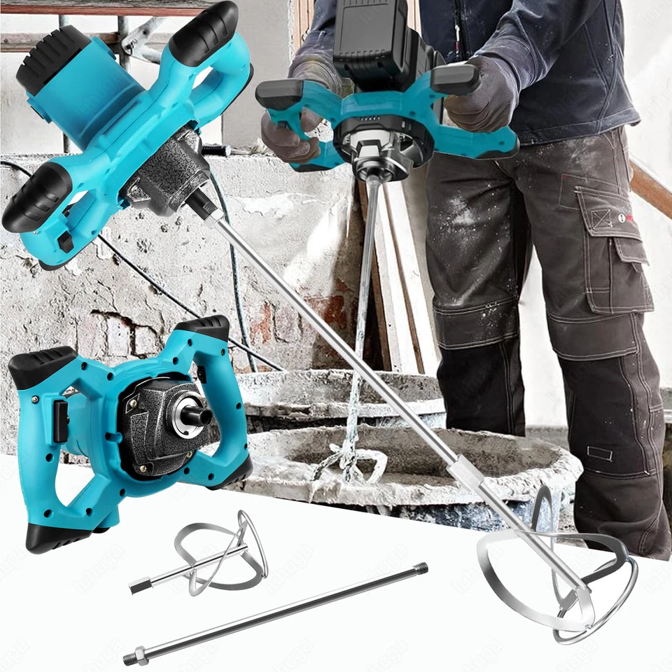 DEPMOG 3500W Mörtelrührer Rührwerke Rührgerät Rührer Zementrührer Mörtel Zement 220V DE