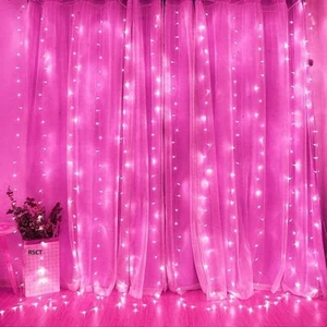 Pink 40 LED Fairy Light for Decoration Electric Corded String Lights 12M Set 1 - Picture 1 of 15