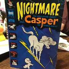 Vintage Nightmare And Casper The Friendly Ghost Comic Book Giant Harvey Comics