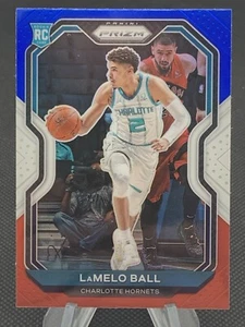 Tarjeta de novato 2020-21 LaMelo Ball Panini Prizm rojo blanco azul Prizm RC#278 - Imagen 1 de 2
