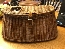 Bnwt Large Vintage F.P. (Flyfisher Products) Classic Split Willow Fishing Creel