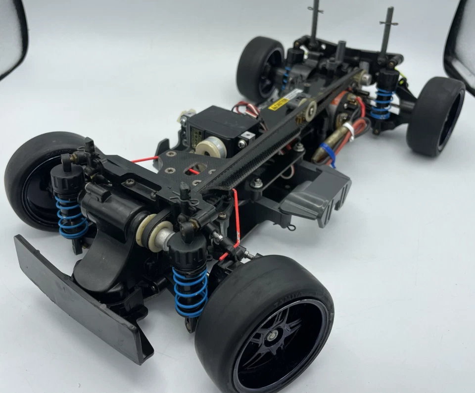 Pour pièces TAMIYA TA03R TA-03R FRP empattement châssis 255mm avec moteur et ESC - Photo 1/4