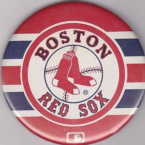 VINTAGE 3 1/2" PINBACK #10-035 - BASEBALL - BOSTON RED SOX - Imagen 1 de 1