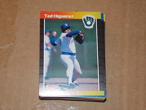 BASEBALL CARD 1988 LEAF INC #175 TED HIGUERA MILWAUKEE BREWERS - Picture 1 of 1