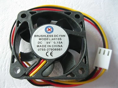 2 pcs Brushless DC Cooling Fan 7 Blade 5V 3 pin 40x40x10mm 4010S Sleeve Bearing - Image 1 of 4