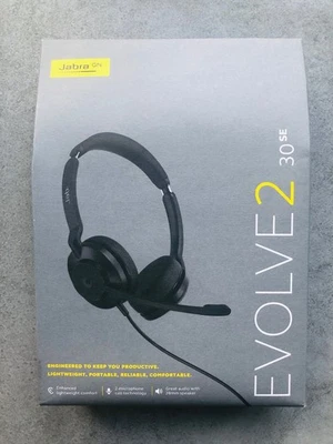 Jabra Evolve2 30 SE - Kabelgebundenes Stereo-Headset USB-C  * NEU & OVP * - Bild 1 von 4