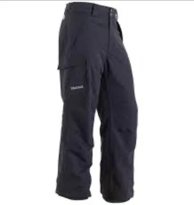 Marmot Motion Insulated Black Snow Ski Winter Mesh Lined Cargo Pants Men Size M - Image 1 of 4