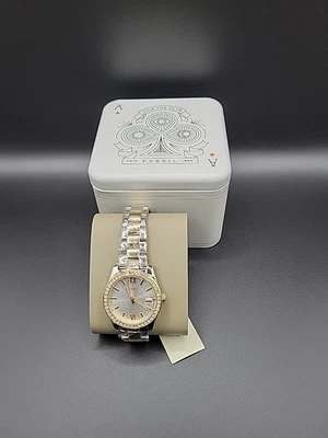 Fossil Scarlette Mini Three-Hand Date Two-Tone Stainless Steel Watch - Image 1 of 4