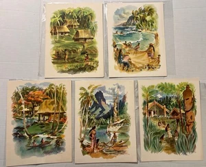Lot of 5 Vintage Matson Cruise Line Menus 1961 - Hawaii, Tahiti, Fiji, Samoa ++ - Picture 1 of 22