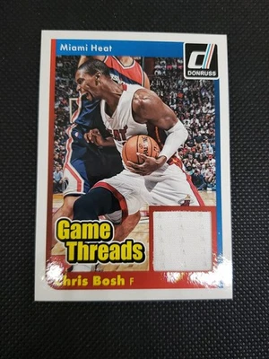 Camiseta deportiva Donruss Basketball #27 Chris Bosh Game Threads 2014-15 usada Foto 1 de 2