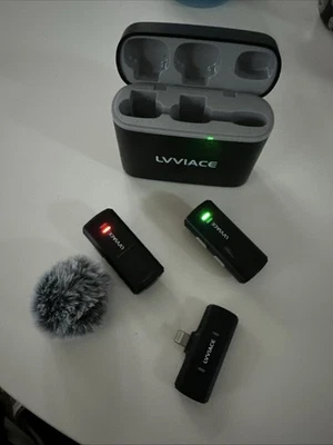 Mikrofon Handy Mini Kabelloses Lavalier Bluetooth Tragbares Mikrofon Lightning - Bild 1 von 4