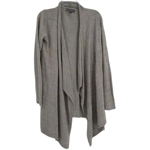 Barefoot Dreams Bamboo Chic Lite Cardi Sweater Size S /M Drape Front Gray - Bild 1 von 8