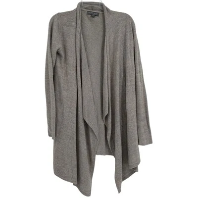 Suéter Cardi Barefoot Dreams Bamboo Chic Lite Talla S/M Cortina Frontal Gris Foto 1 de 4