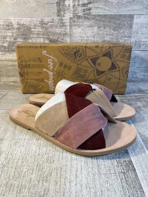 Sandalias Free People Rio Vista Rosa Mujer Talla 39 Gamuza Toboganes NUEVAS CON Caja Foto 1 de 4